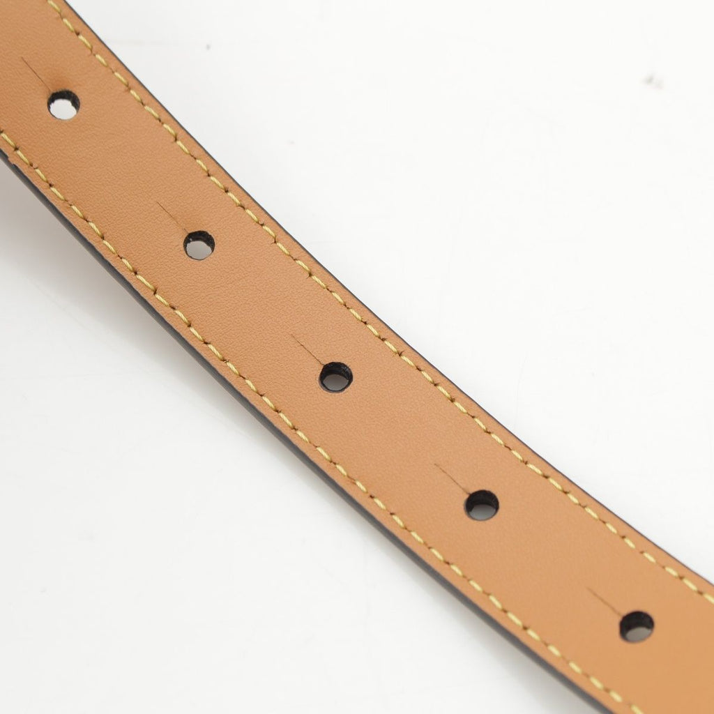 Loewe Anagram Buckle Belt Beige Gold 70