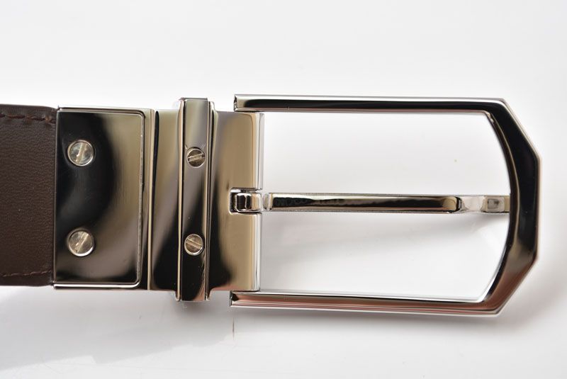 Louis Vuitton Belt Damier Reversible Leather Black Brown 90