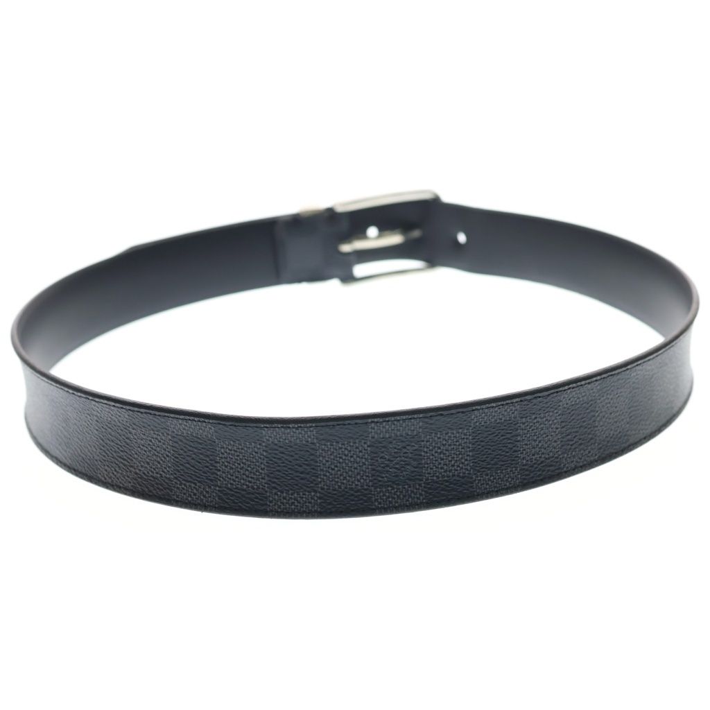 Louis Vuitton Ceinture Pont Neuf Leather Belt Black