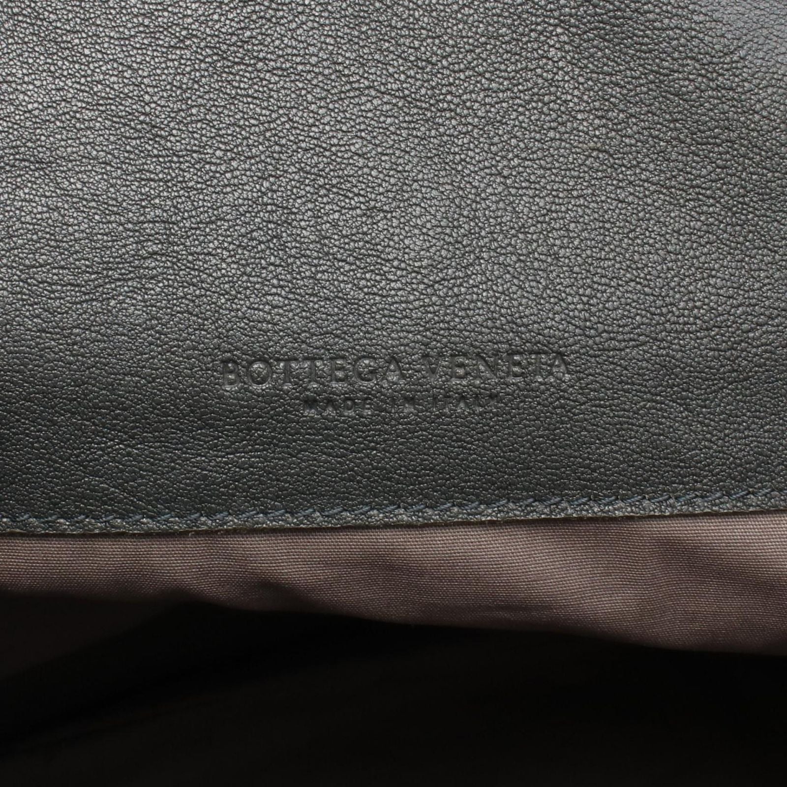 Bottega Veneta Backpack Intrecciato Gray Blue Leather