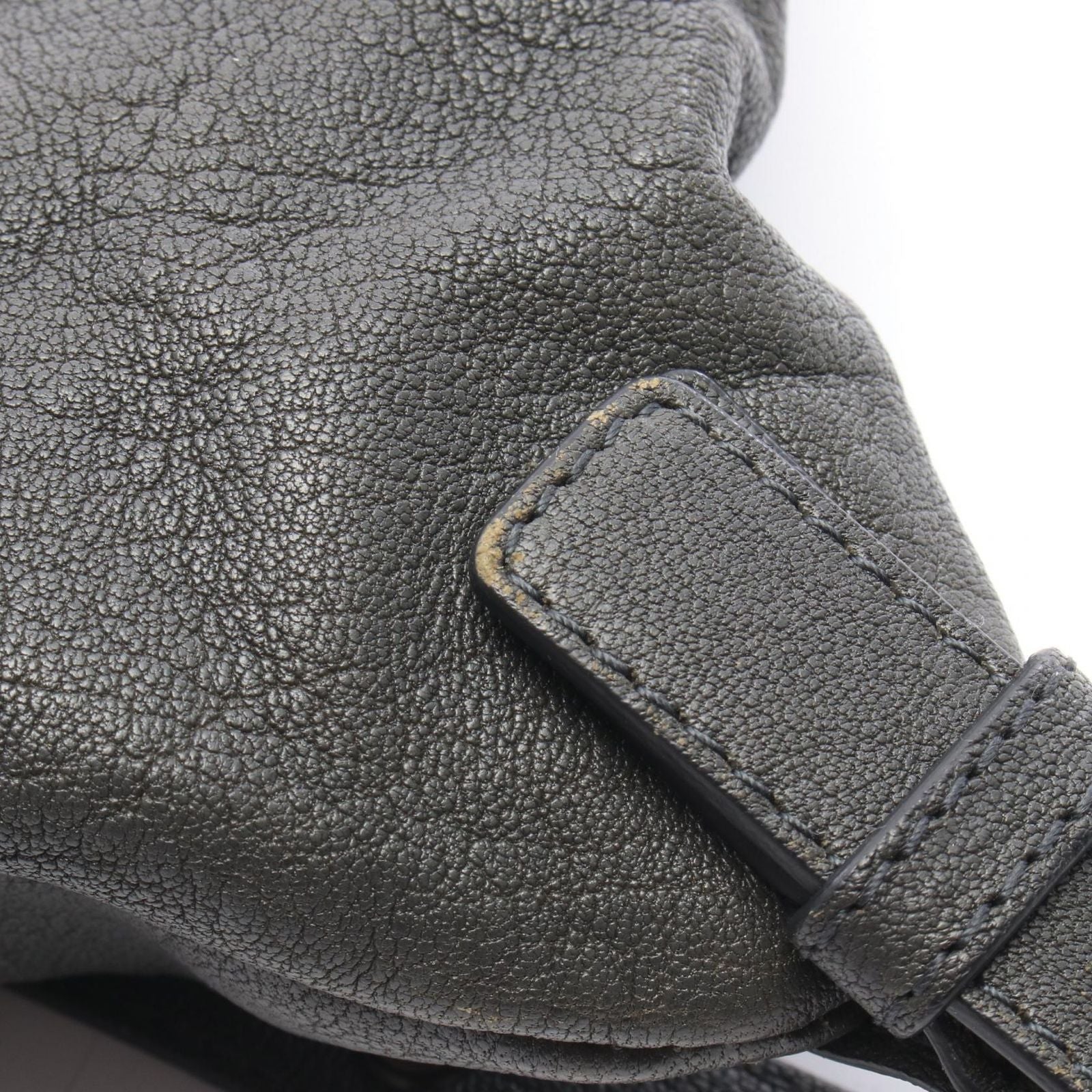 Bottega Veneta Backpack Intrecciato Gray Blue Leather