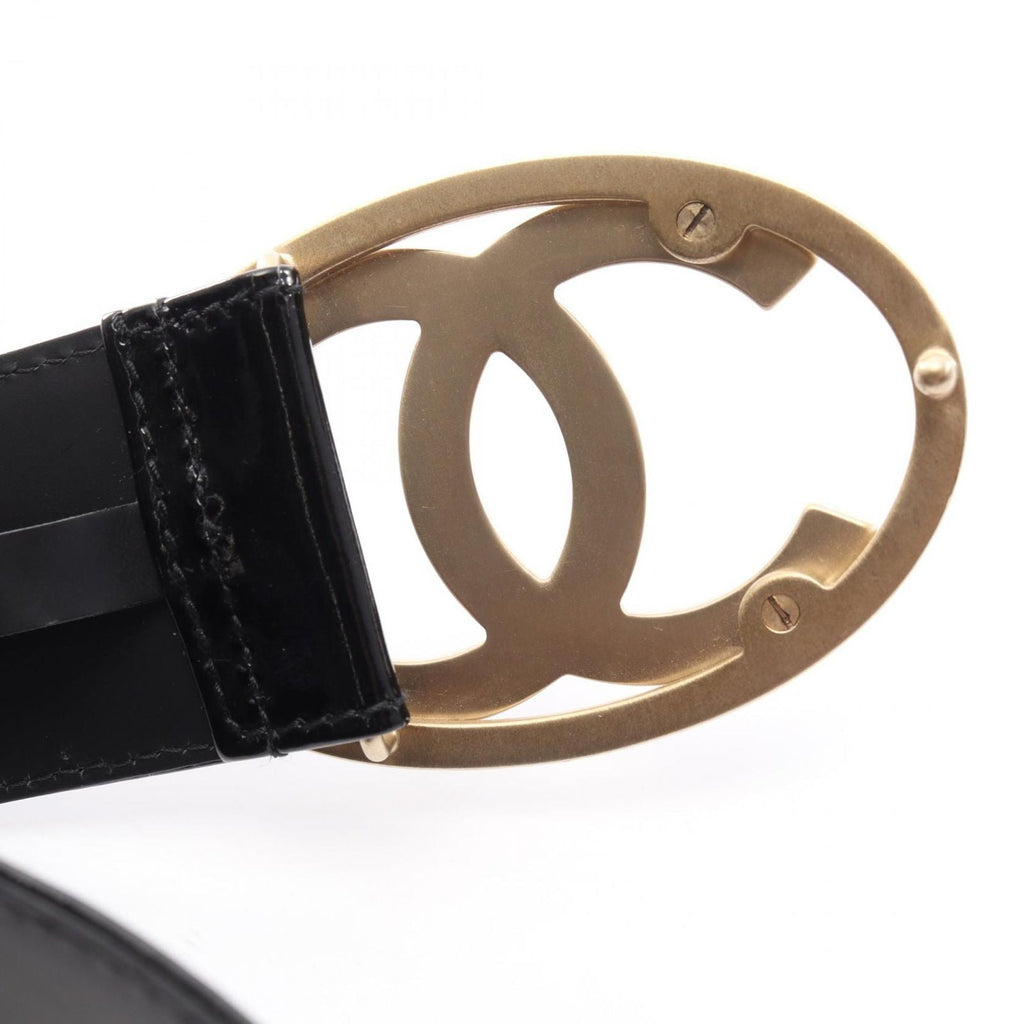 Chanel Belt CC Logo Patent Leather