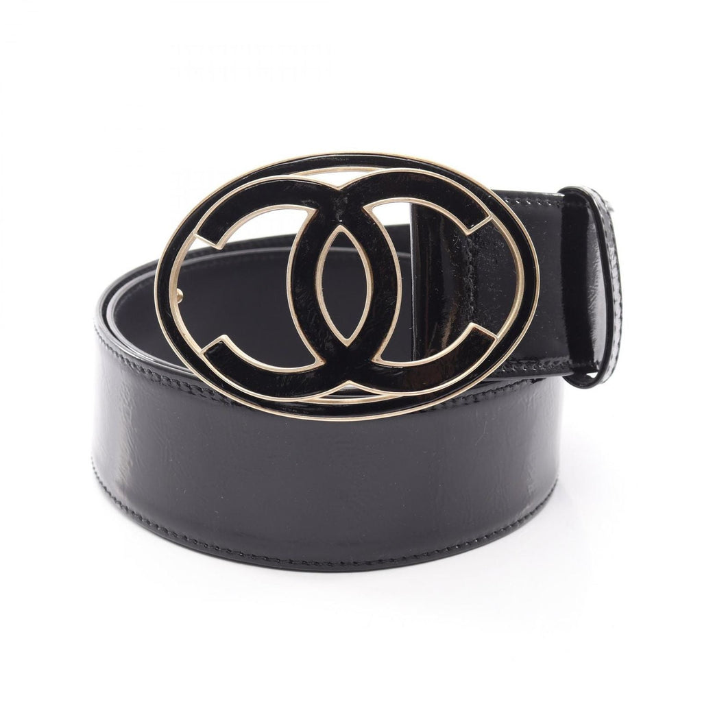 Chanel Belt CC Logo Patent Leather