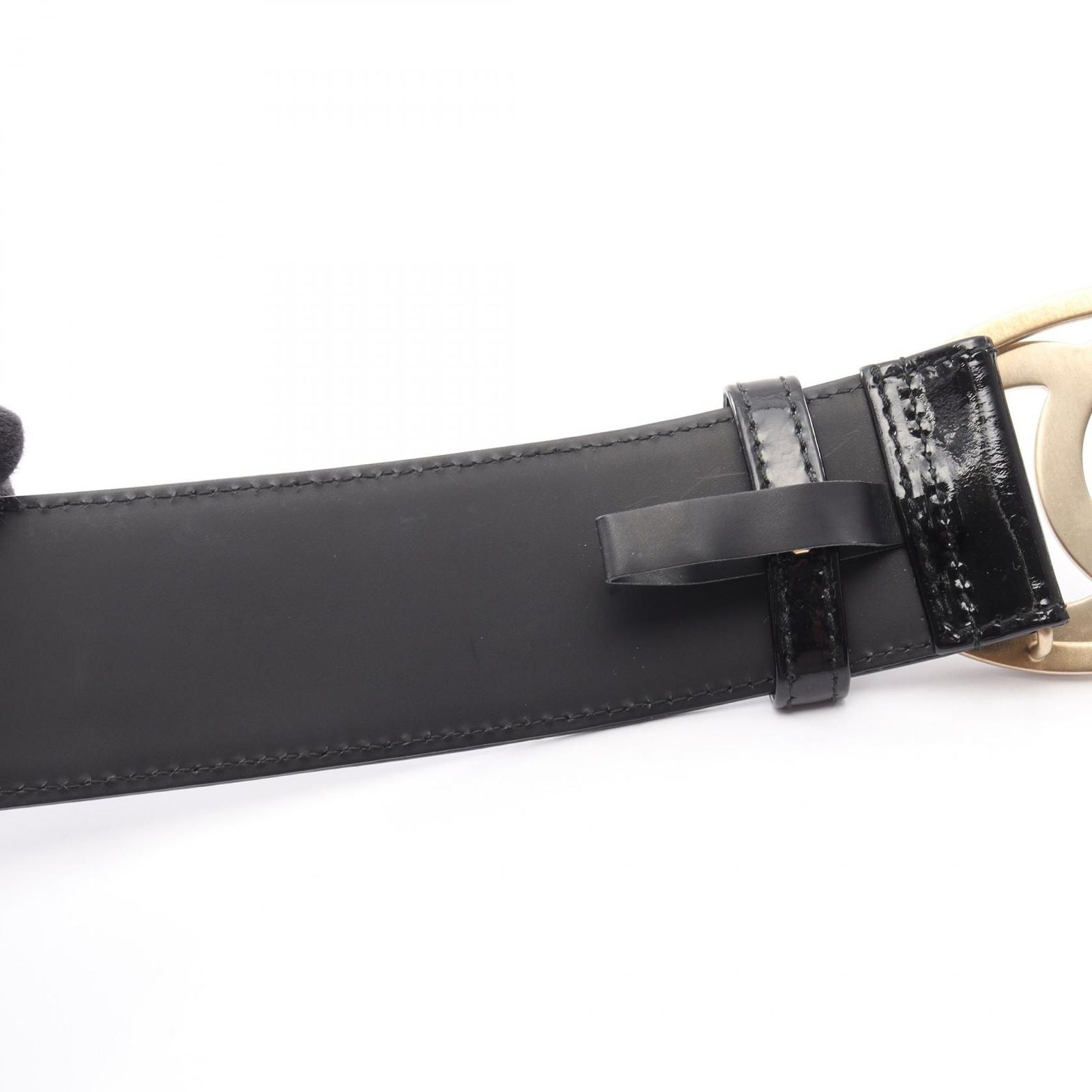 Chanel Belt CC Logo Patent Leather
