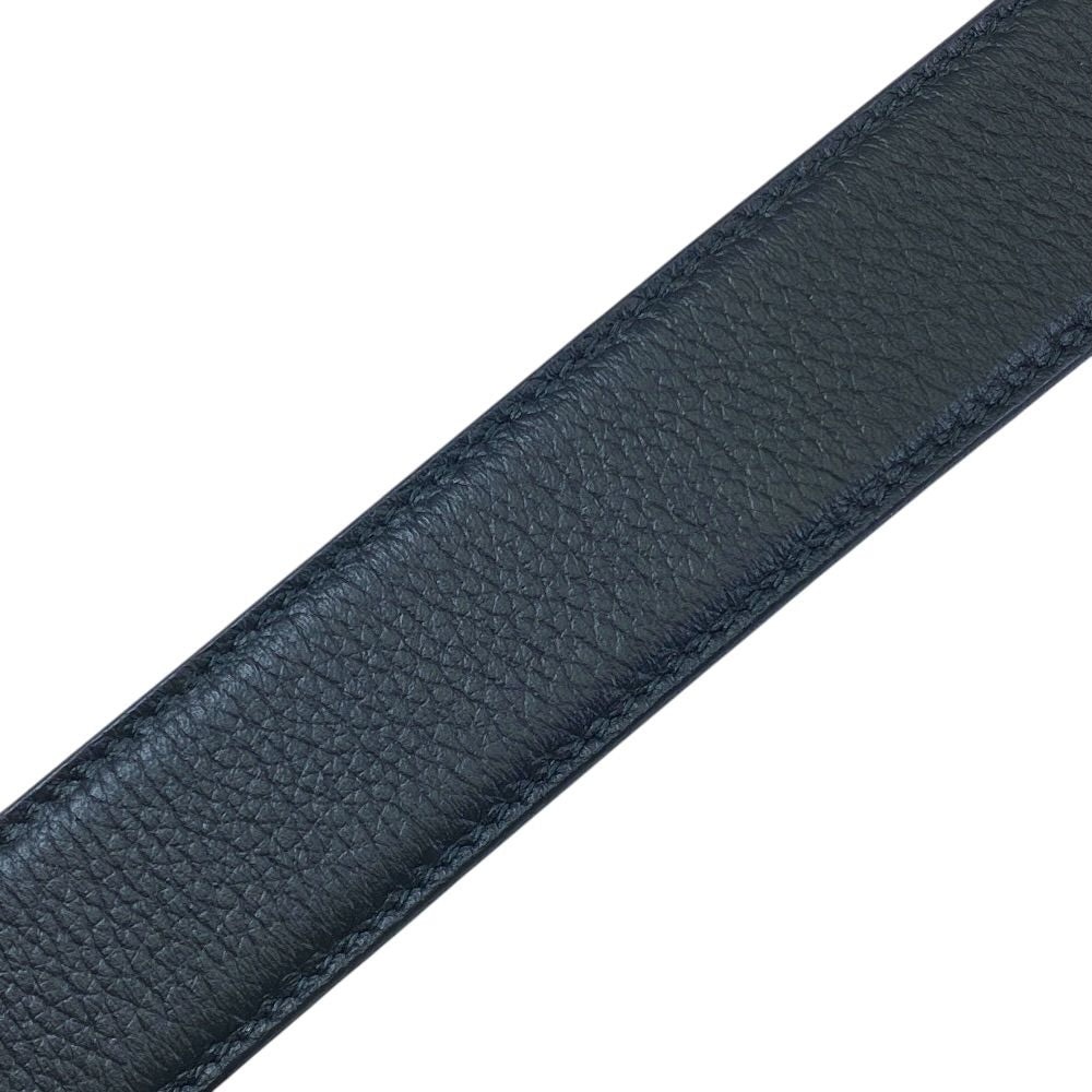 Dior Logo Buckle Belt Leather Black Daily Practical