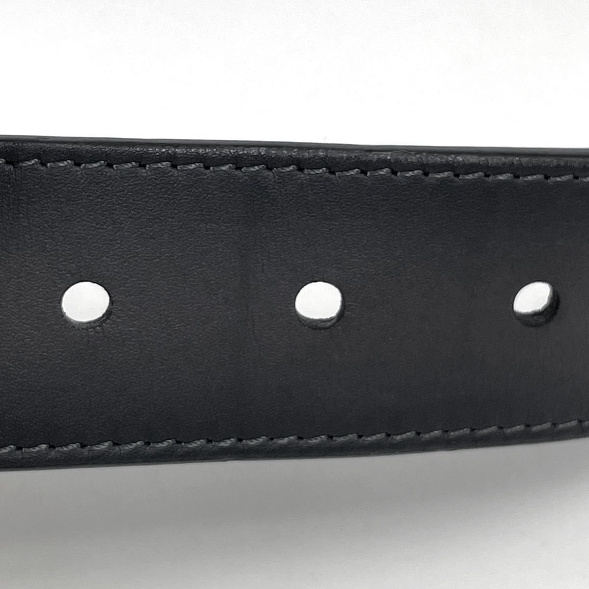 Louis Vuitton Ceinture Pont Neuf Belt Leather Noir