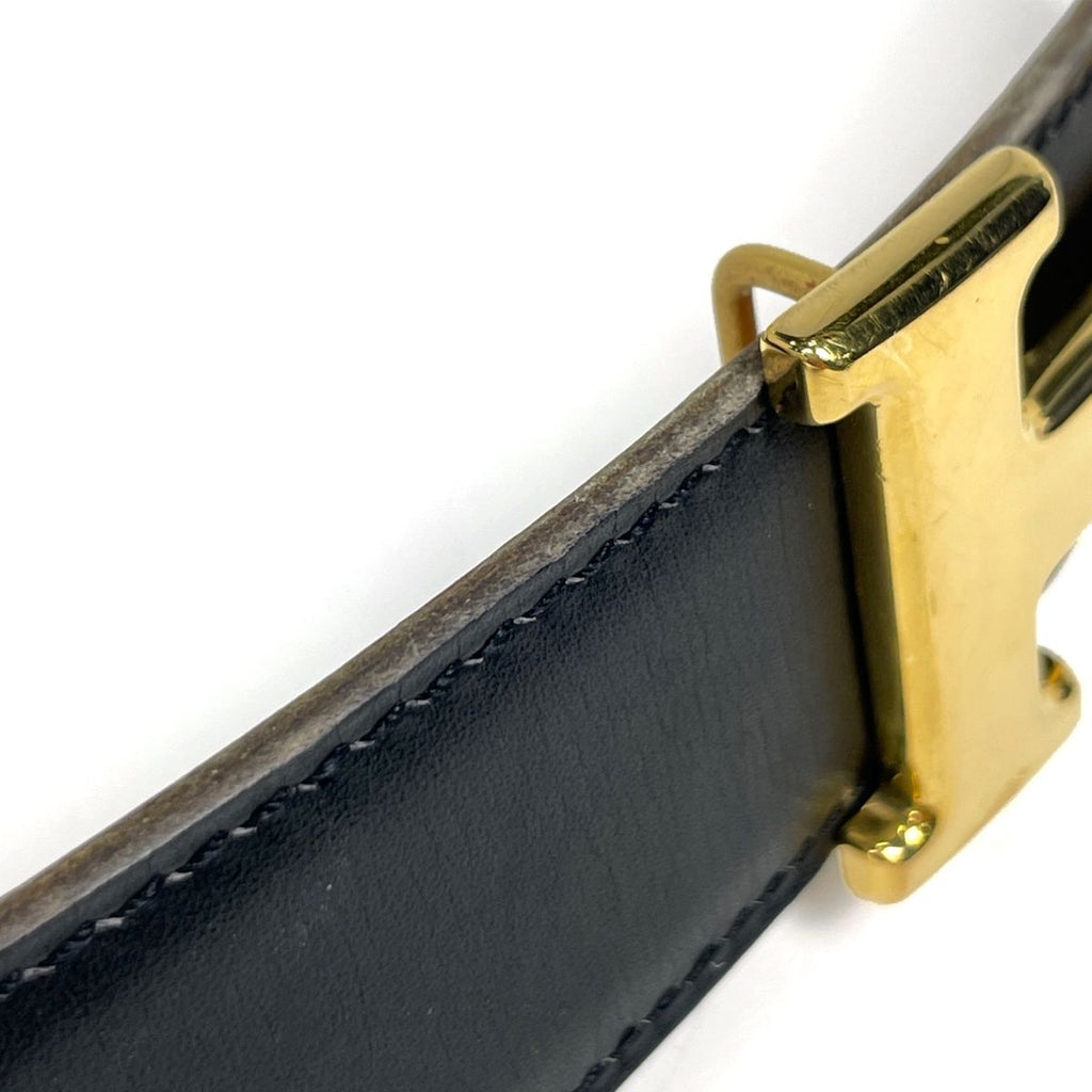 Hermes Constance Reversible Belt Box Calf Black Brown