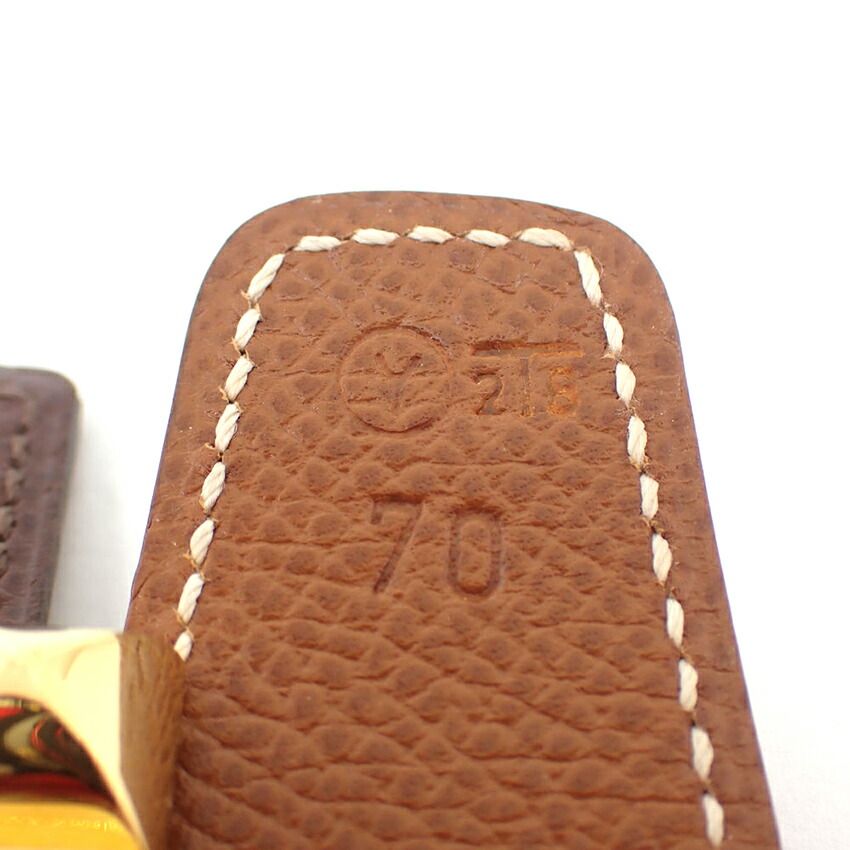 Hermes Belt Round Gold