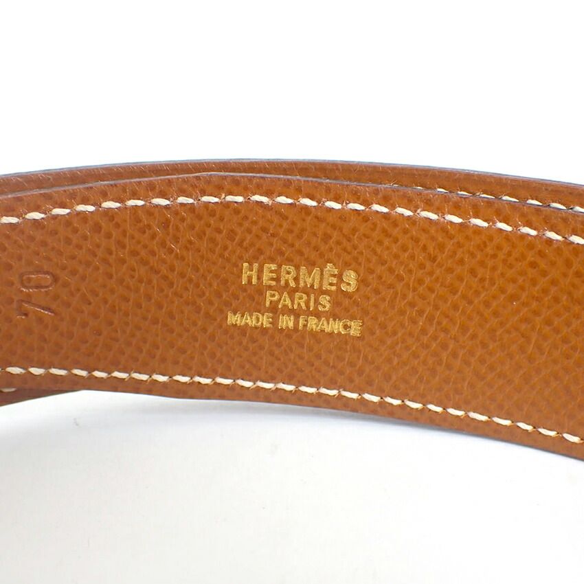 Hermes Belt Round Gold