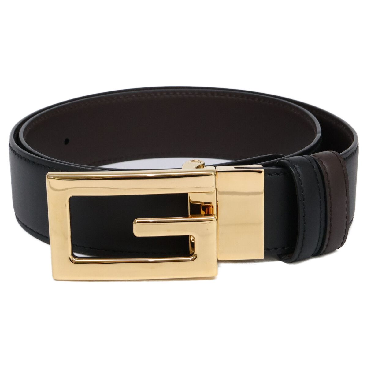 Gucci Square Buckle Reversible Belt