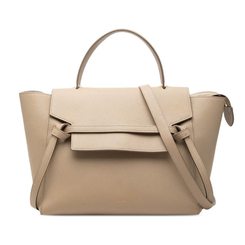 Celine Belt Bag Micro 2-Way Beige Leather