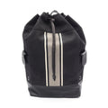 Bottega Veneta Backpack Intrecciato Black Gray White Canvas Leather