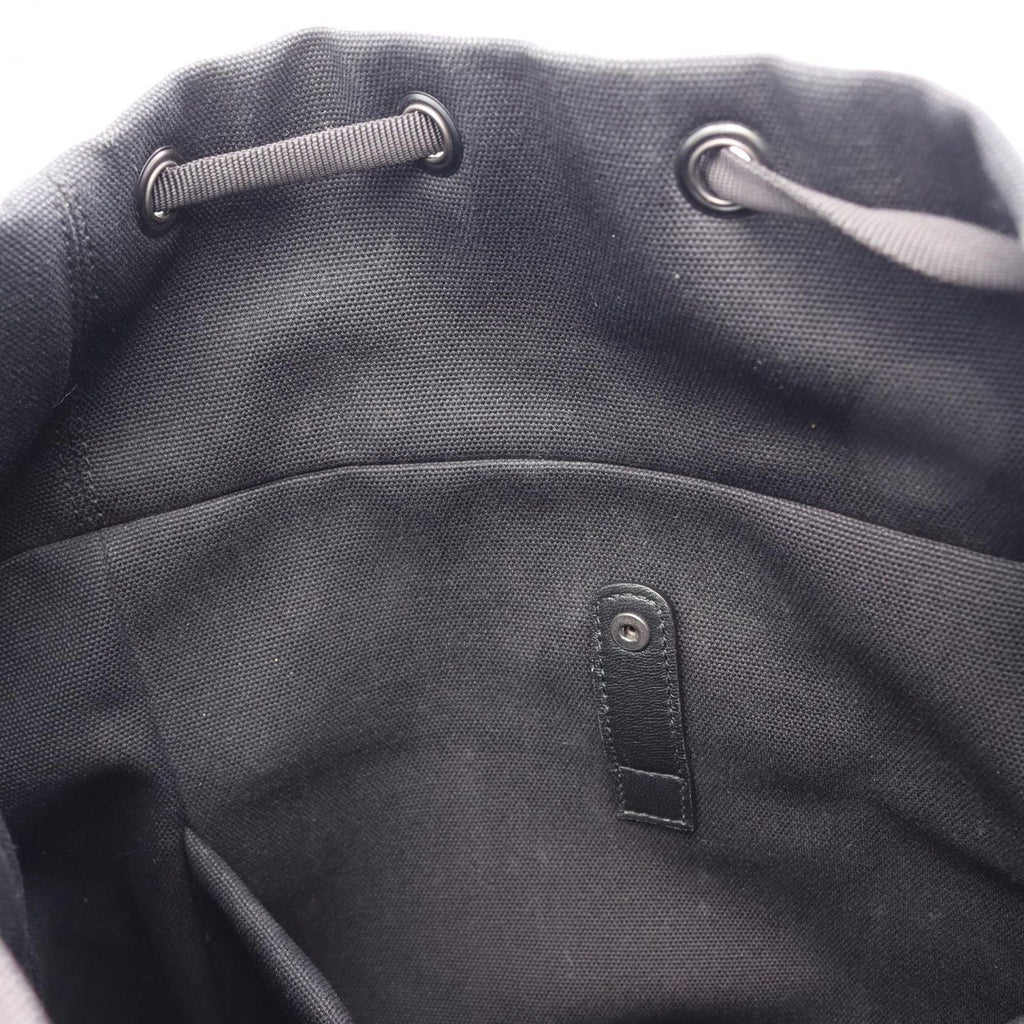 Bottega Veneta Backpack Intrecciato Black Gray White Canvas Leather