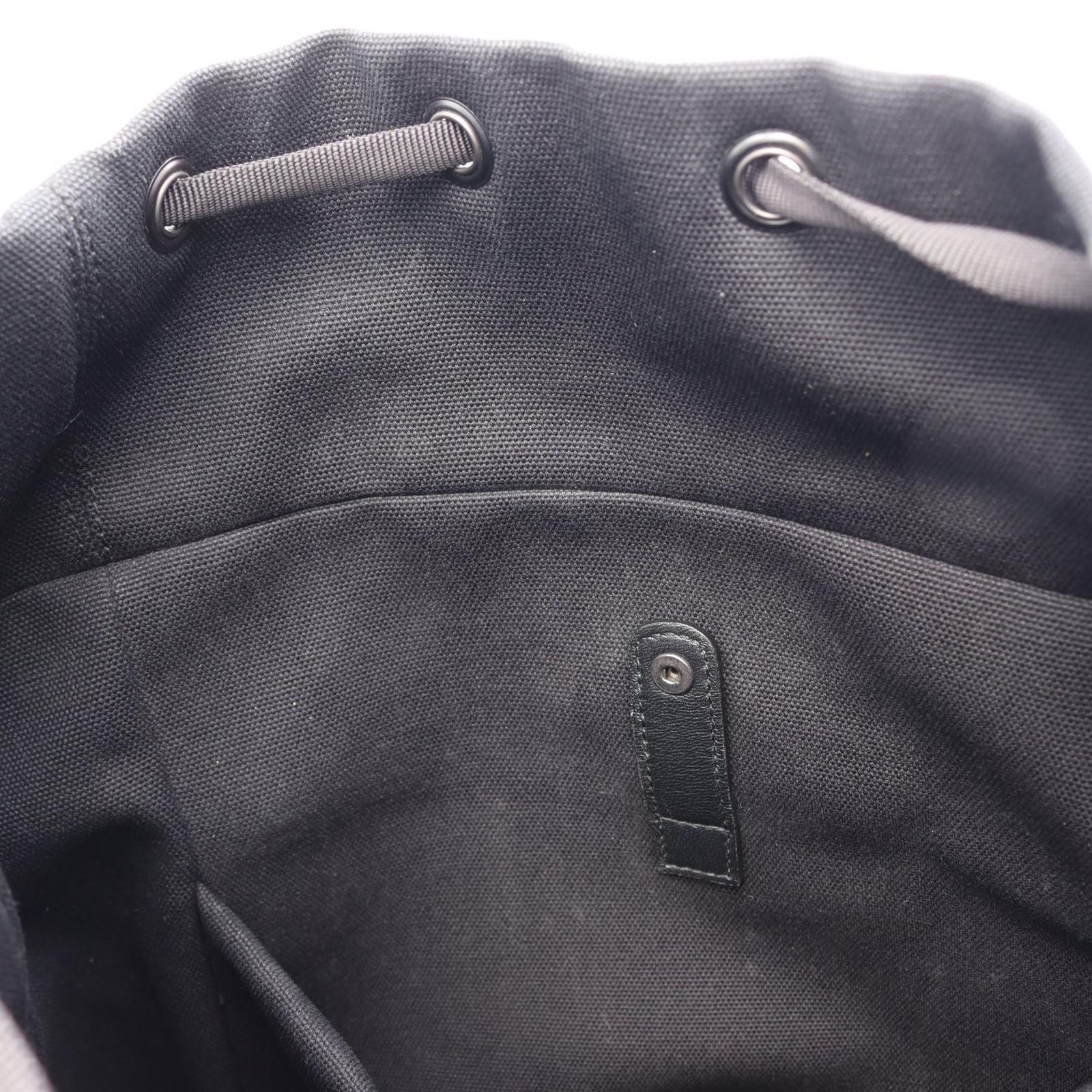 Bottega Veneta Backpack Intrecciato Black Gray White Canvas Leather