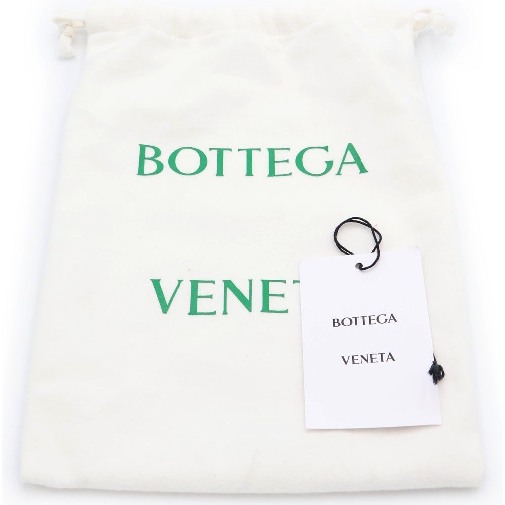 Bottega Veneta Cassette Maxi Intrecciato Belt Waist Back Black Leather