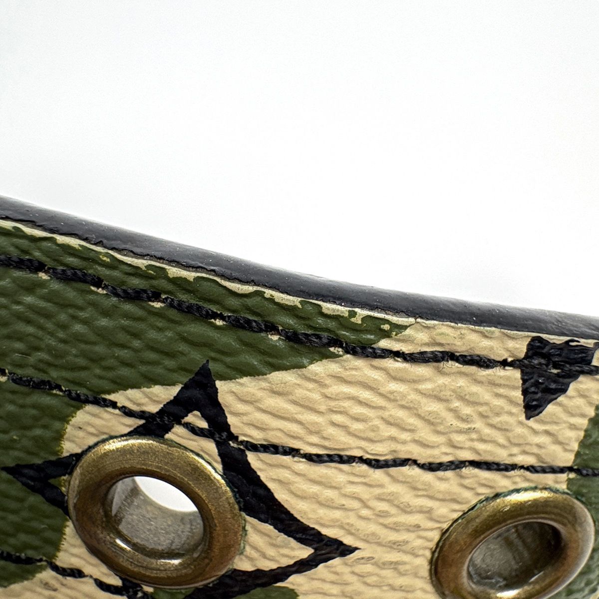 Louis Vuitton Ceinture Monogram Moflage Belt Takashi Murakami Leather Green