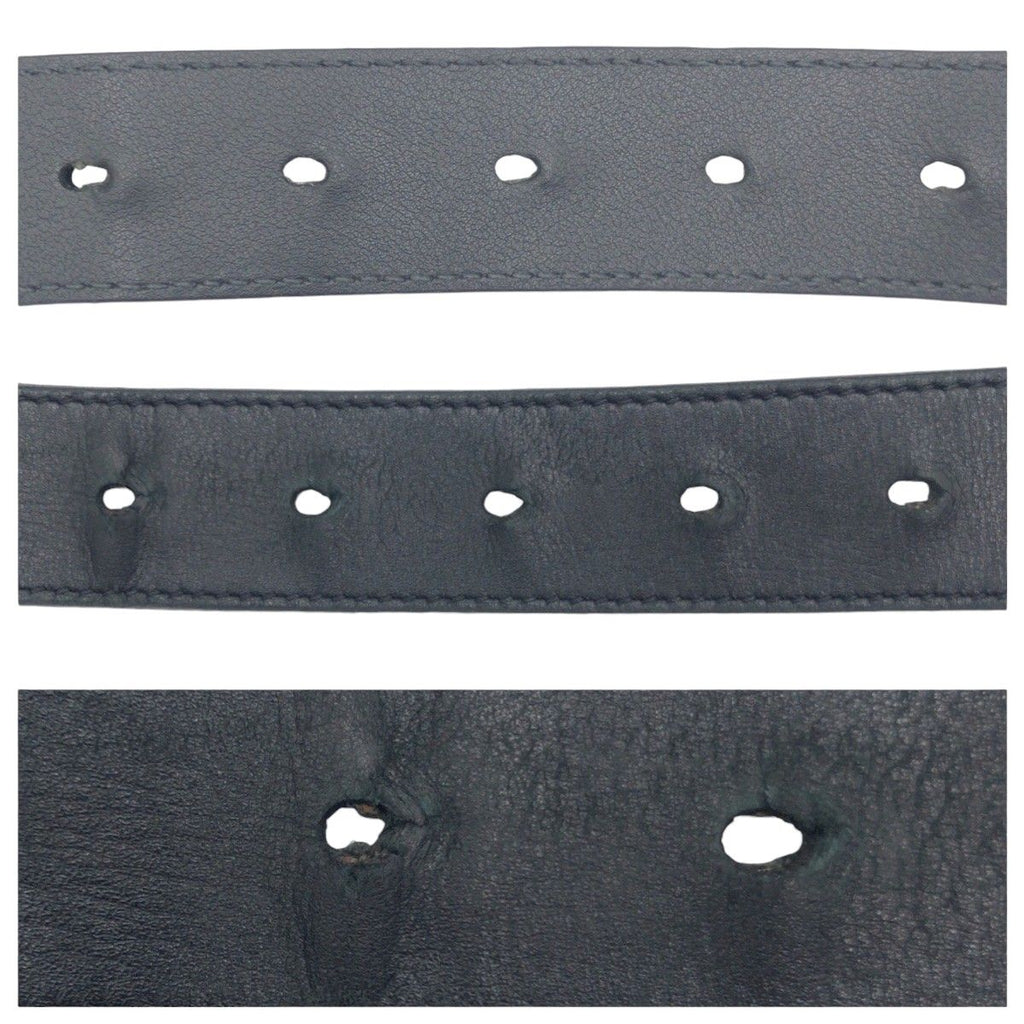 Gucci GG Marmont 80 32 Black Gold Leather Metal Belt Buckle