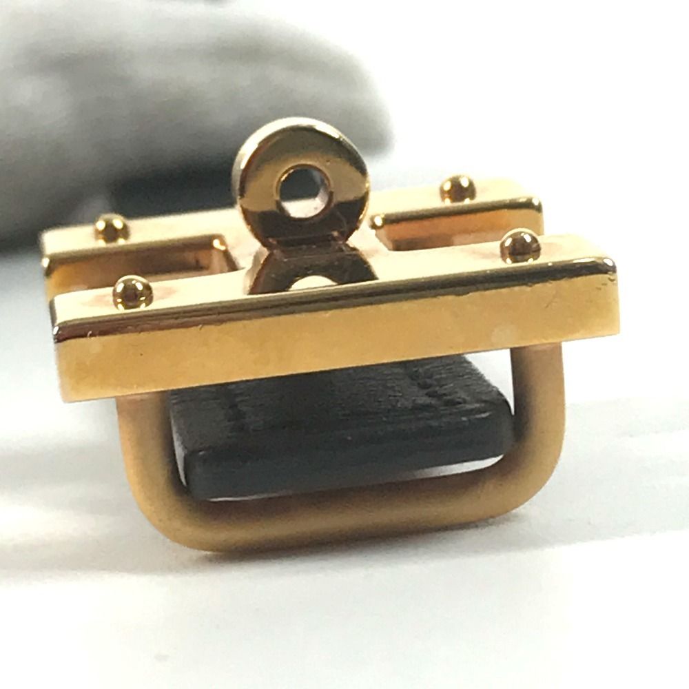 Hermes Mini Kelly Belt Epsom Black Gold