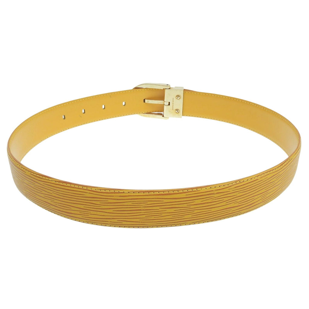 Louis Vuitton Ceinture Epi Leather Belt Yellow Gold