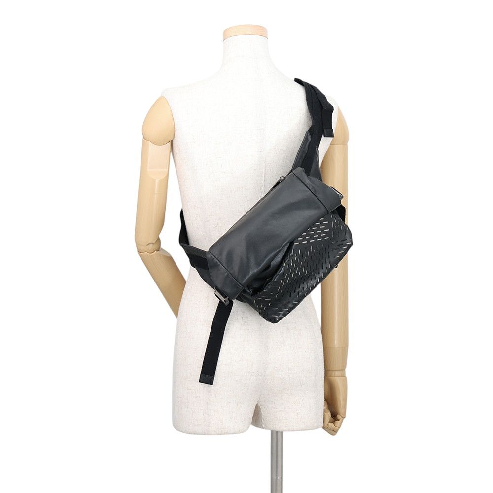 Bottega Veneta Belt Bag Perforated Leather Black