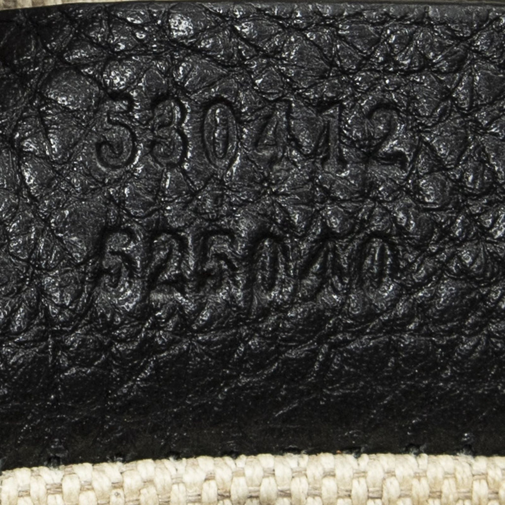 Gucci Web Logo Belt Bag Black Grain Calfskin Leather