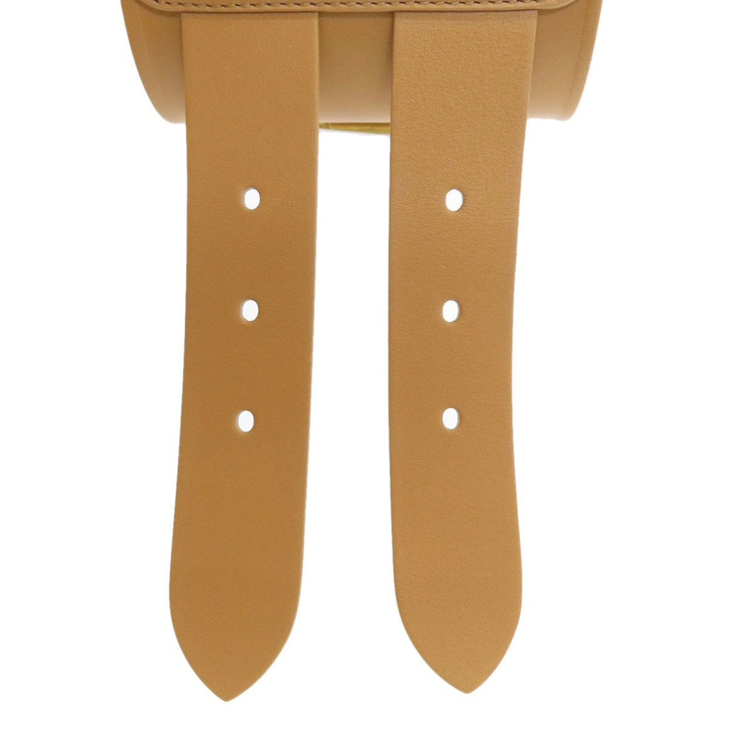 Dior Maxi Double Gold Buckle Belt Leather