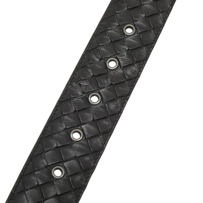 Bottega Veneta Intrecciato Belt 95 38 Black Leather