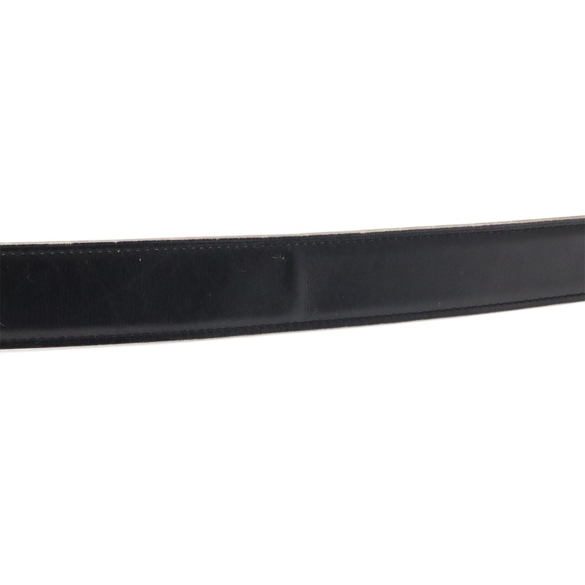 Hermes Belt Buckle Reversible Box Calf Veau Epsom Black Brown Silver 70
