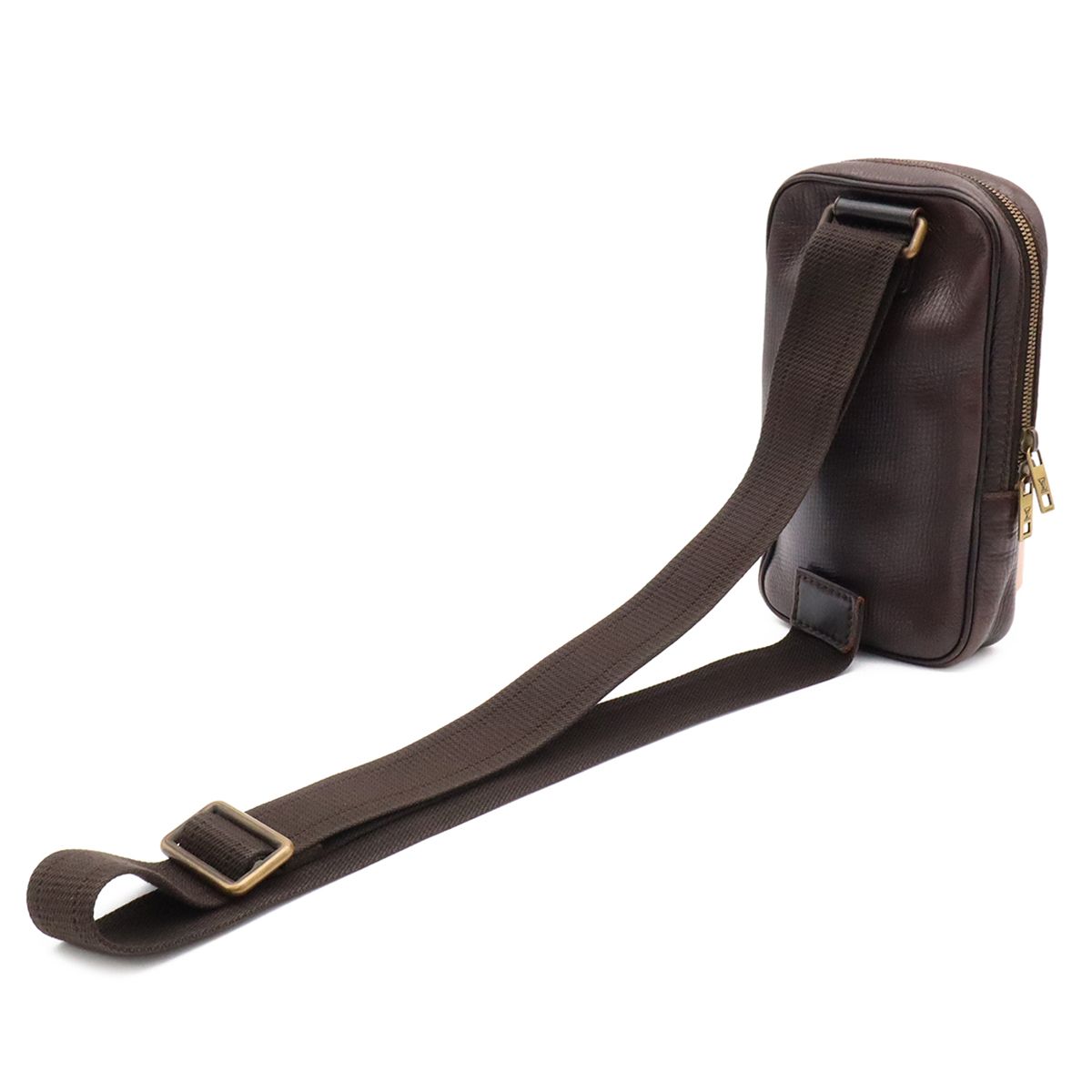 Louis Vuitton Utah Belt Bag Hip Leather Cafe Brown