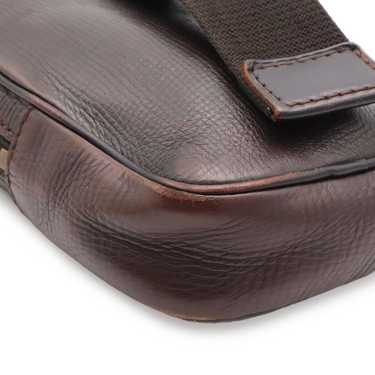 Louis Vuitton Utah Belt Bag Hip Leather Cafe Brown