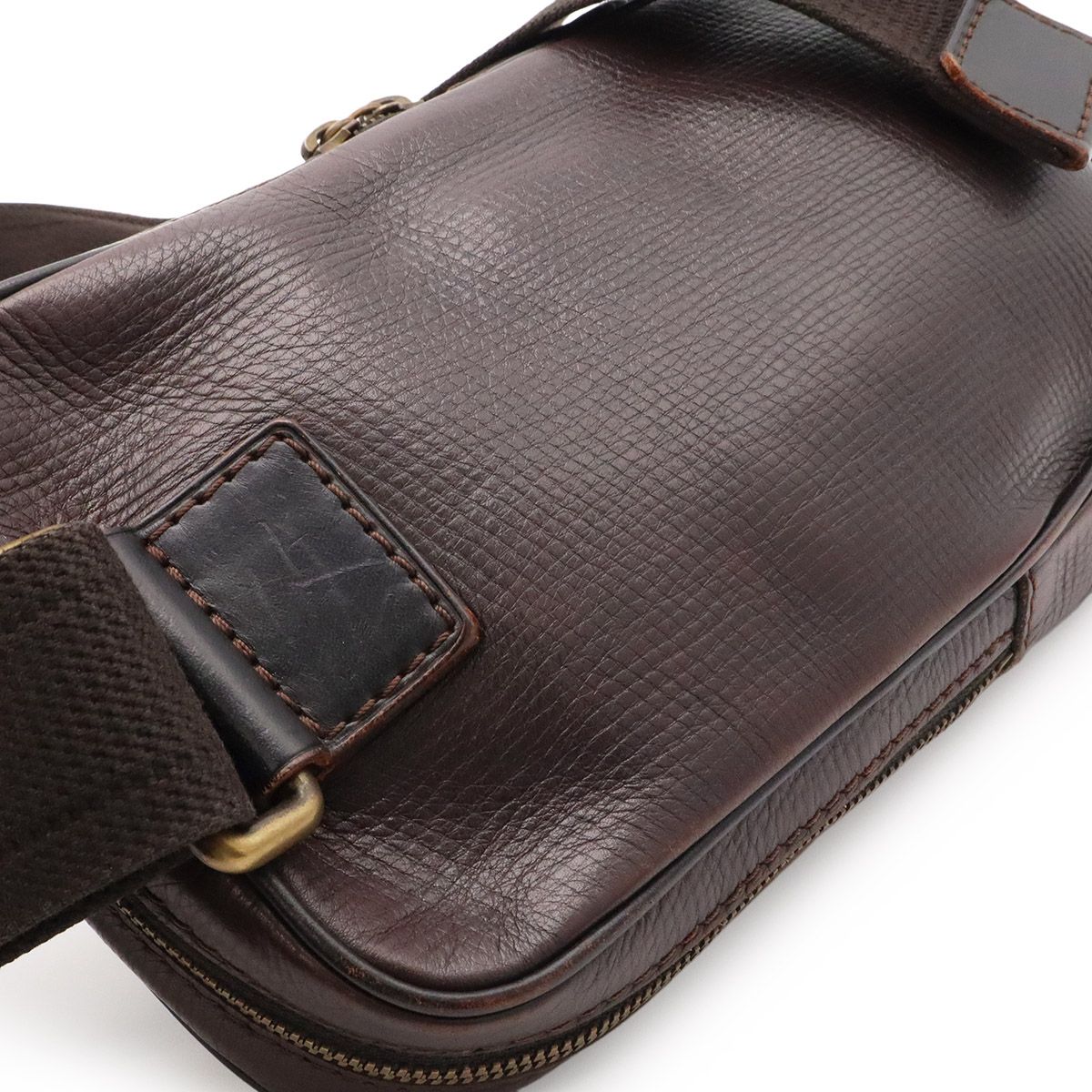 Louis Vuitton Utah Belt Bag Hip Leather Cafe Brown