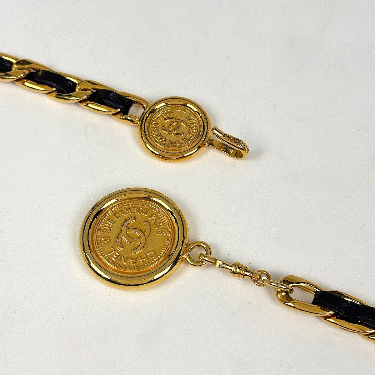 Chanel Belt CC Logo 31 Rue Cambon Leather Black