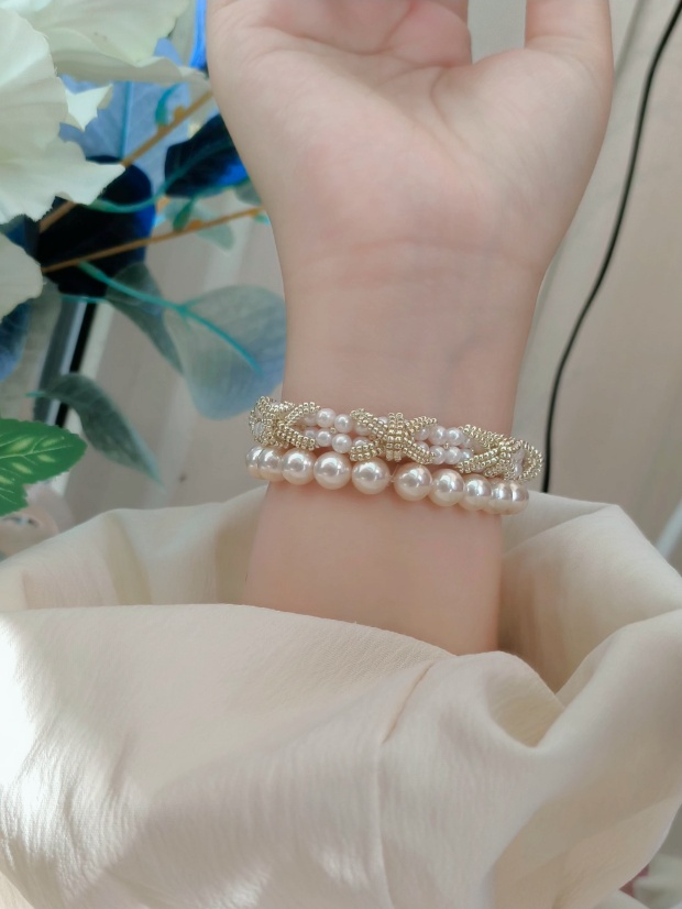 Luxury Pearl Starfish Bracelet – Elegant Beach-Inspired Jewelry for Women