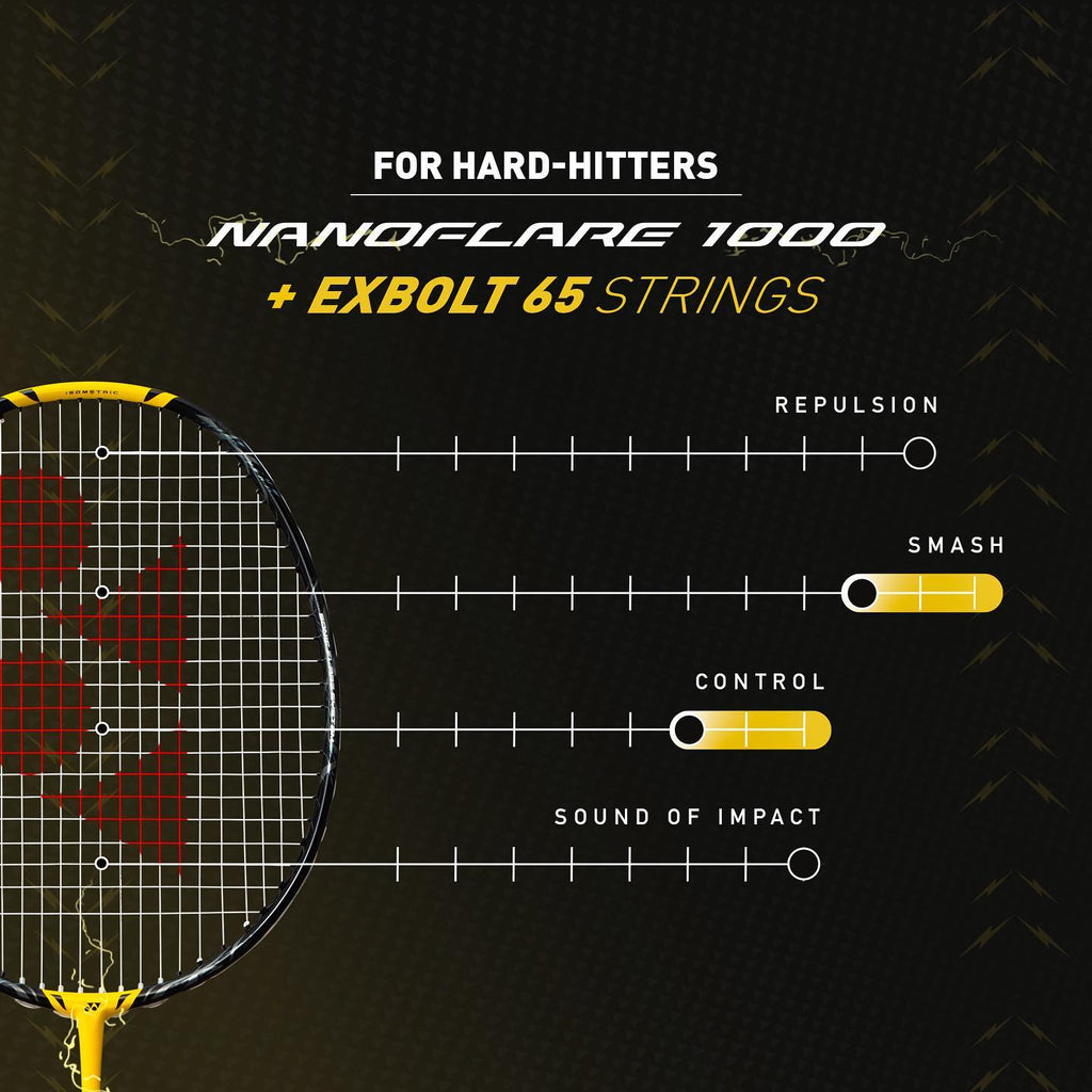Yonex Nanoflare 1000 Play (Lightning Yellow) Pre-strung