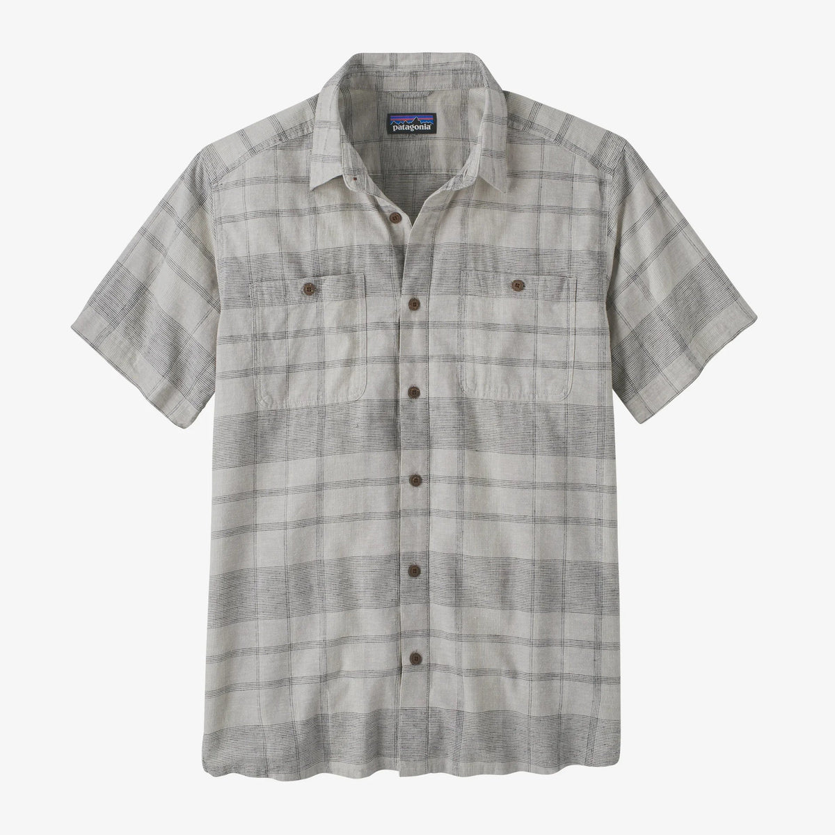 Patagonia Men's Back Step Shirt Salt Grey Camicia uomo a manica corta