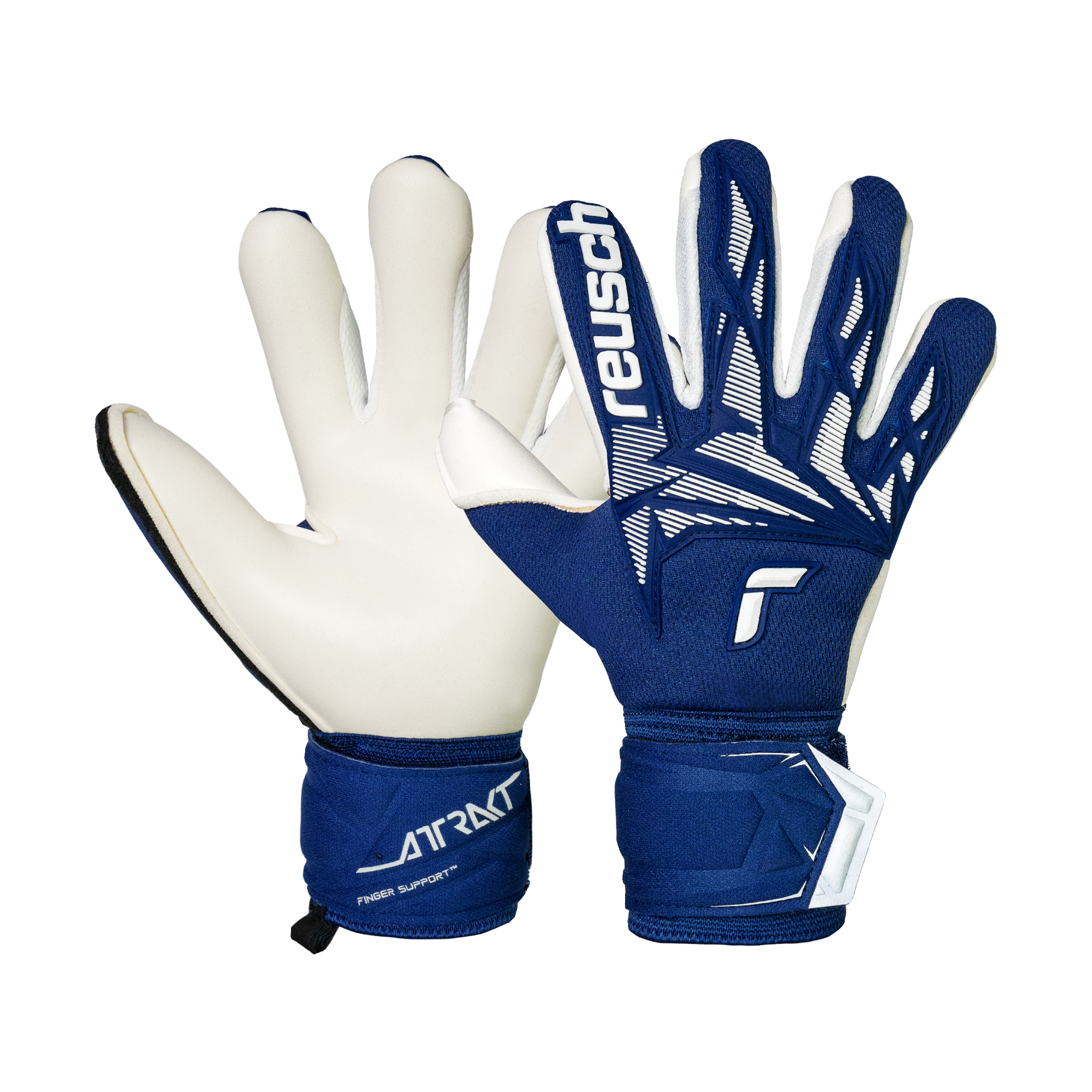 Reusch Attrakt Freegel Gold X Finger Support Junior Goalkeeper Gloves