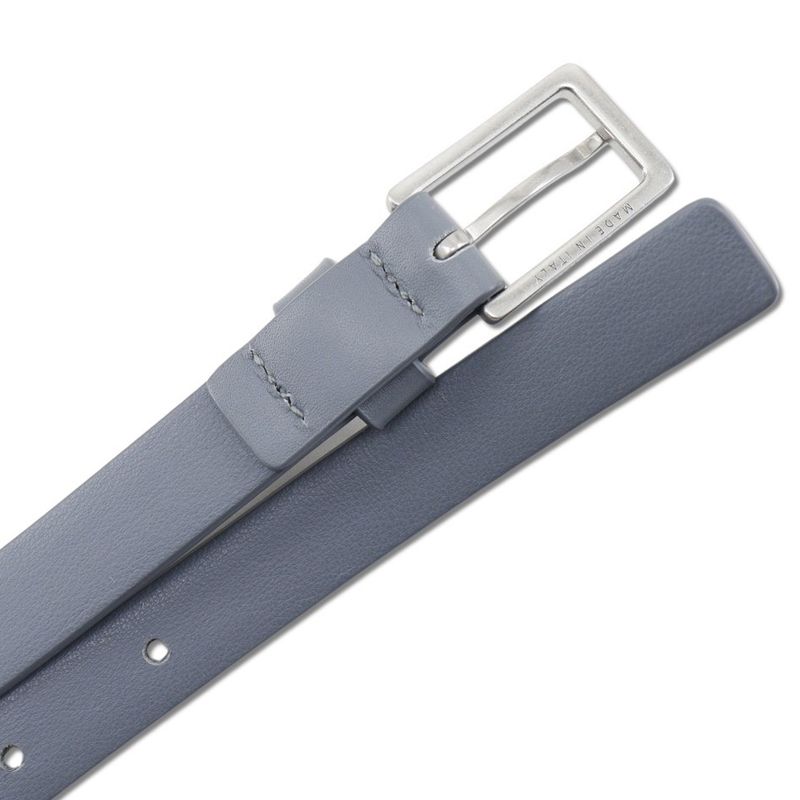 Bottega Veneta Calfskin Blue Gray Belt