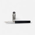 S.T. Dupont Conquest of the Wild West Black & Silver Lacquer & Palladium Fountain Pen (M) 410065
