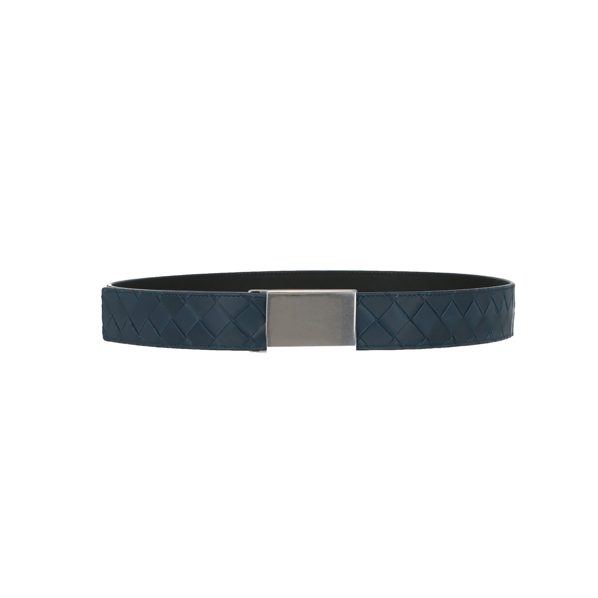 Bottega Veneta Intrecciato Woven Belt - Blue