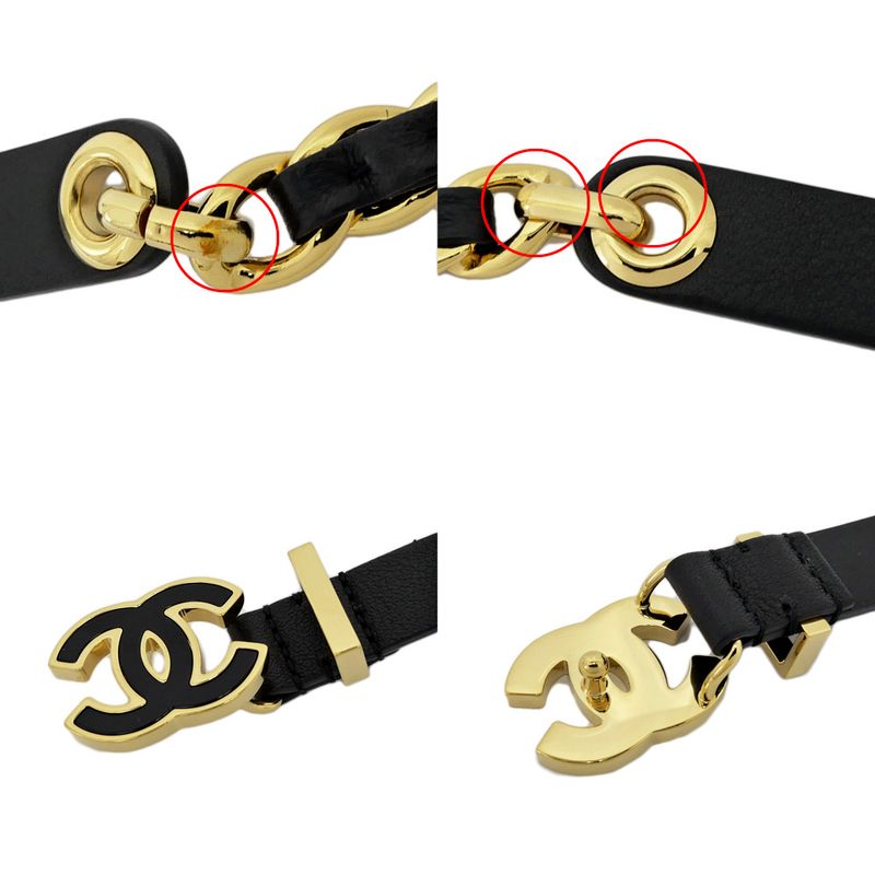 Chanel Chain Belt Black Gdhardware Aaa436 Coco Mark 70 28