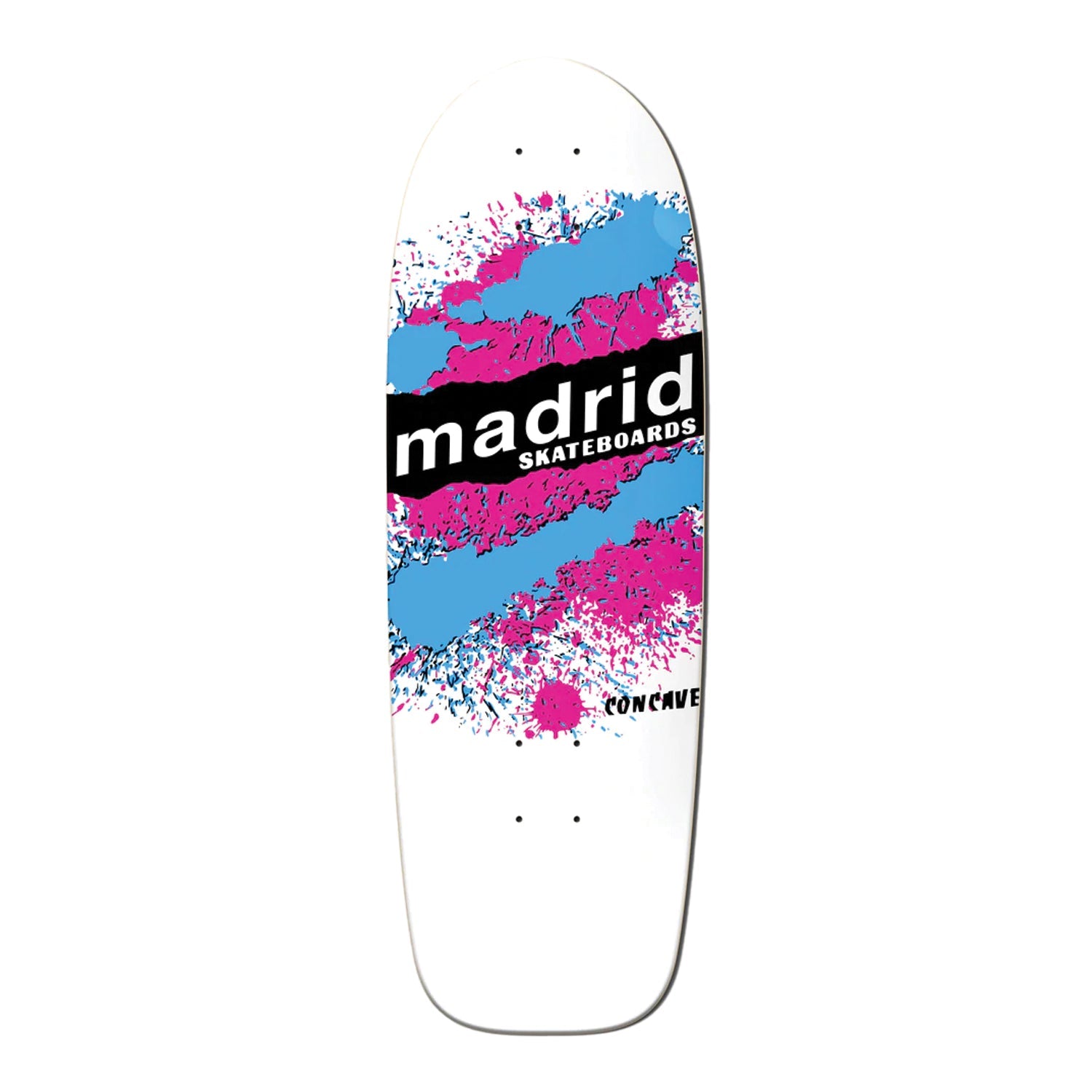 Madrid Deck Explosion Re-Issue White 9.87" x 29.87" Old School