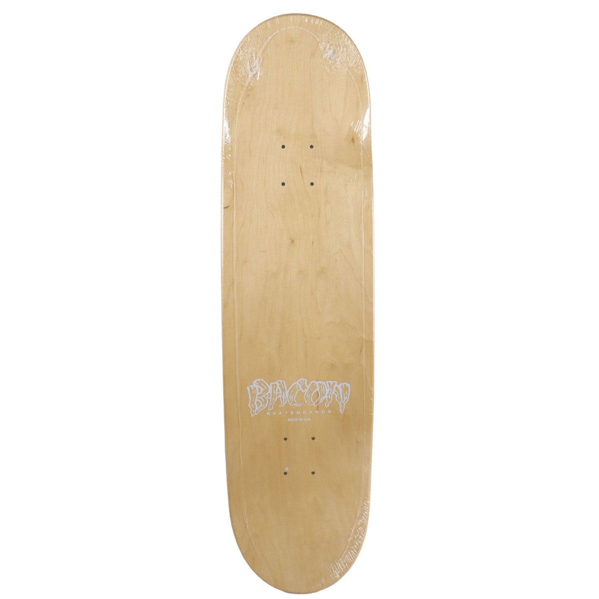 Bacon Skateboard Deck Logo Veneer Pink 8.5" x 32.5"