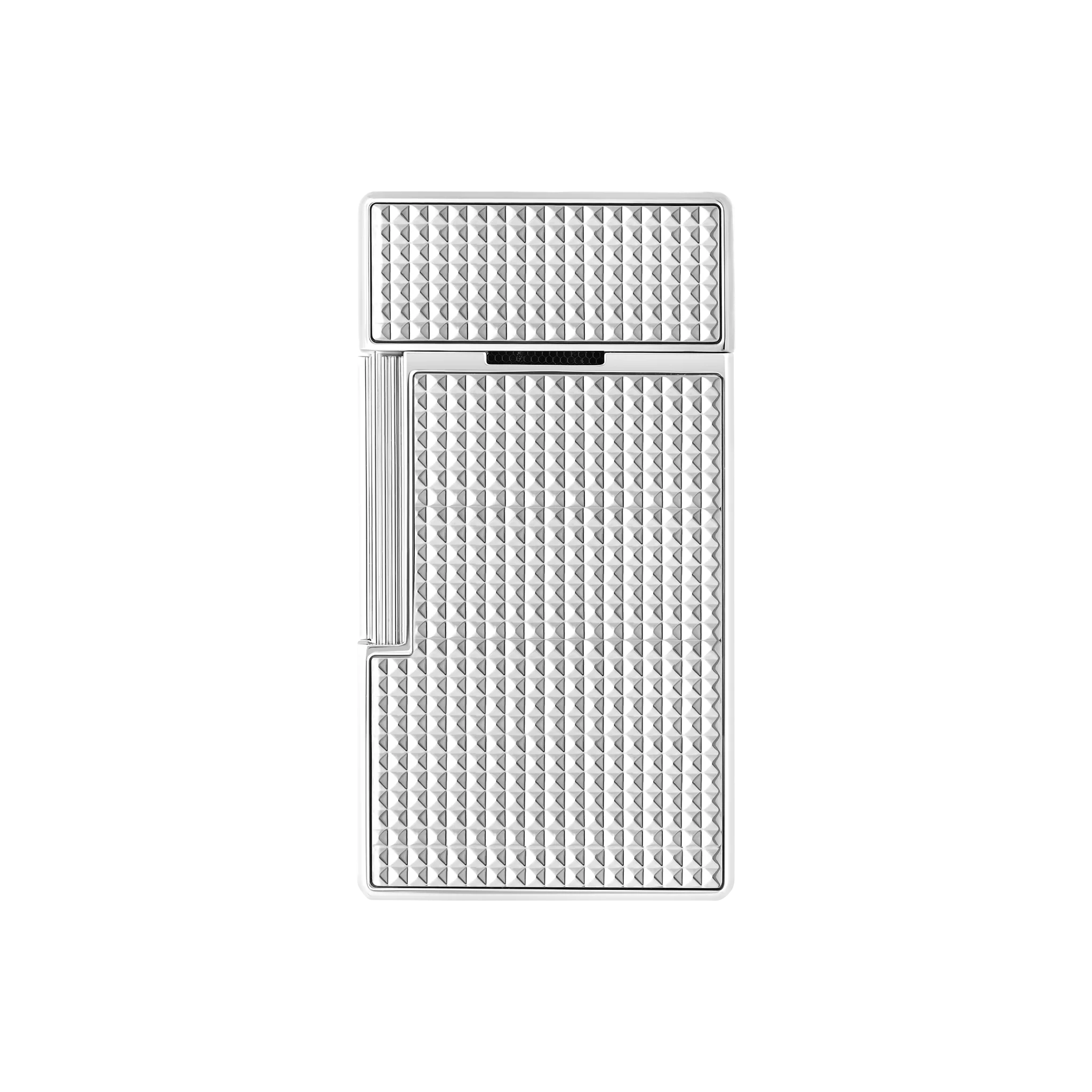 S.T. DUPONT Biggy Diamond Head Silver Lighter/Briquet 025010