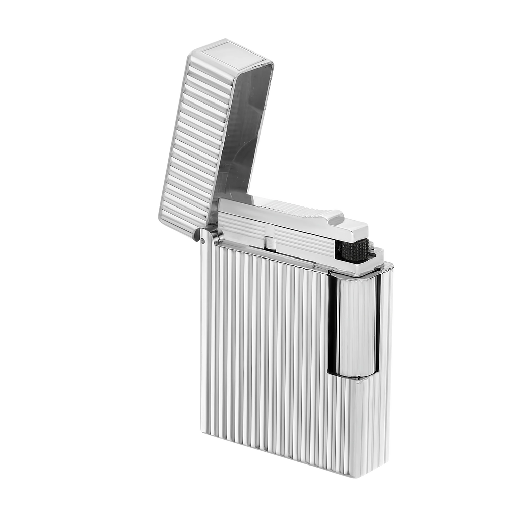 S.T. Dupont Ligne 1 Guilloche Palladium Lighter/Briquet C14021