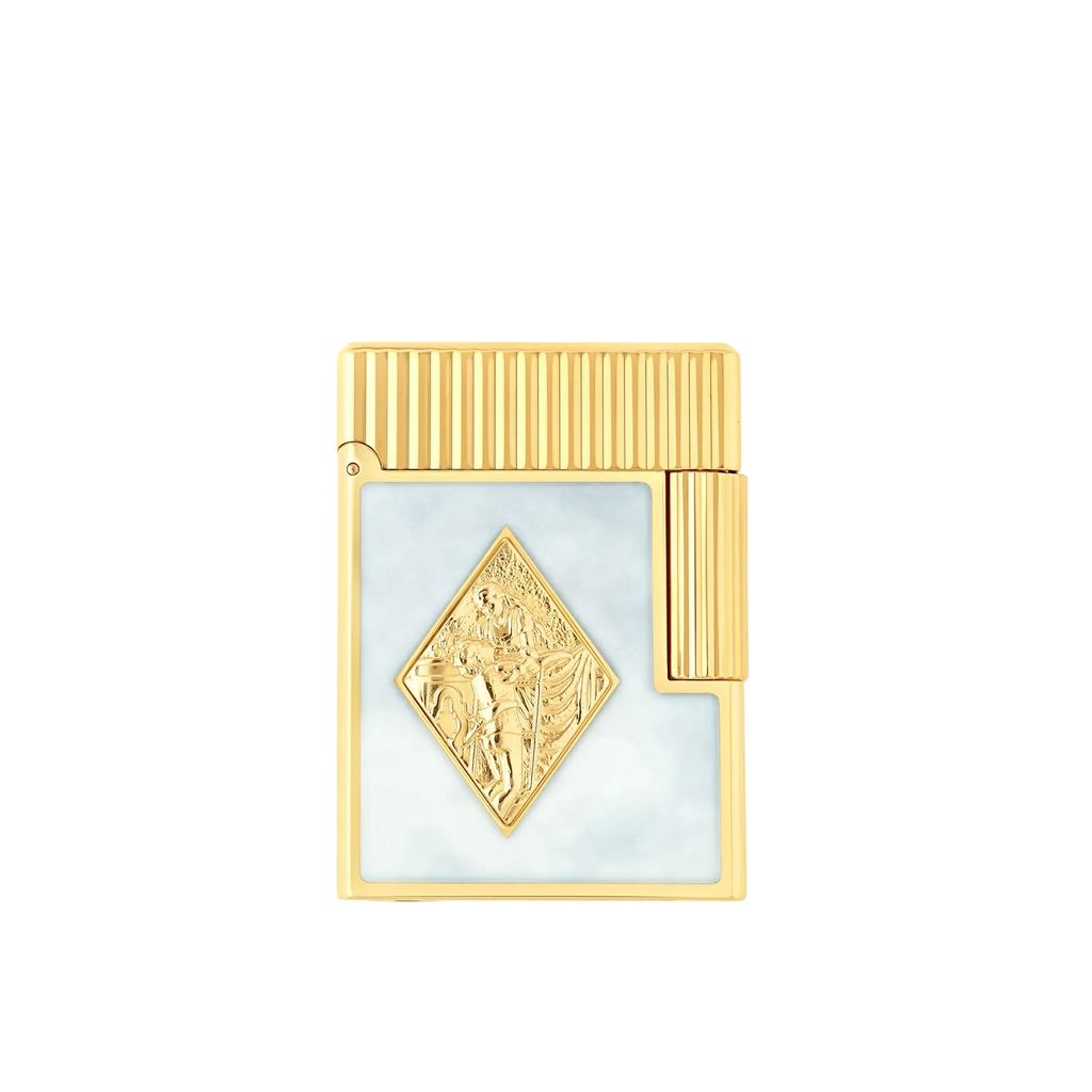 S.T. Dupont Ligne 1 White Lacquered Romeo y Julieta Lighter/Briquet C14050CL