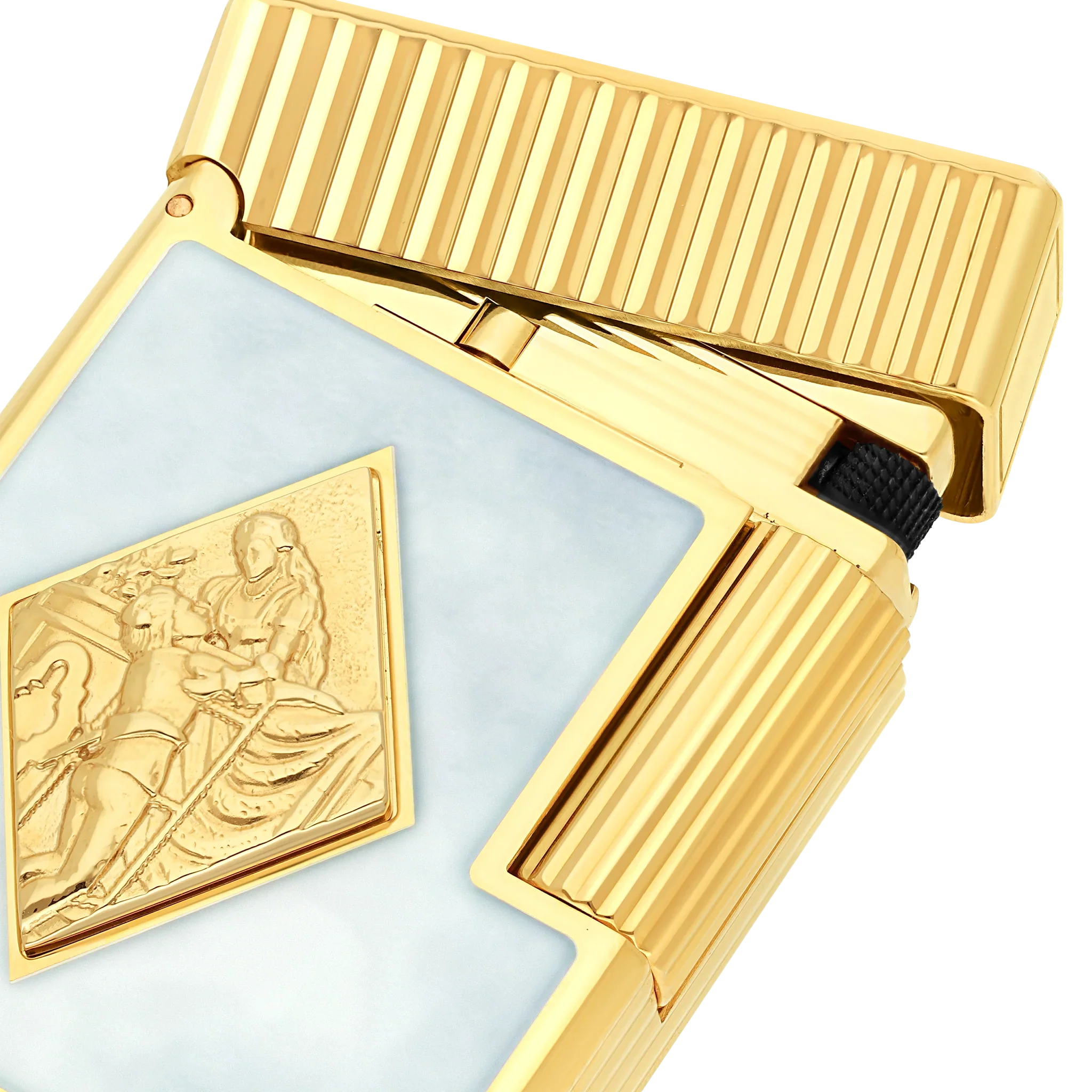 S.T. Dupont Ligne 1 White Lacquered Romeo y Julieta Lighter/Briquet C14050CL