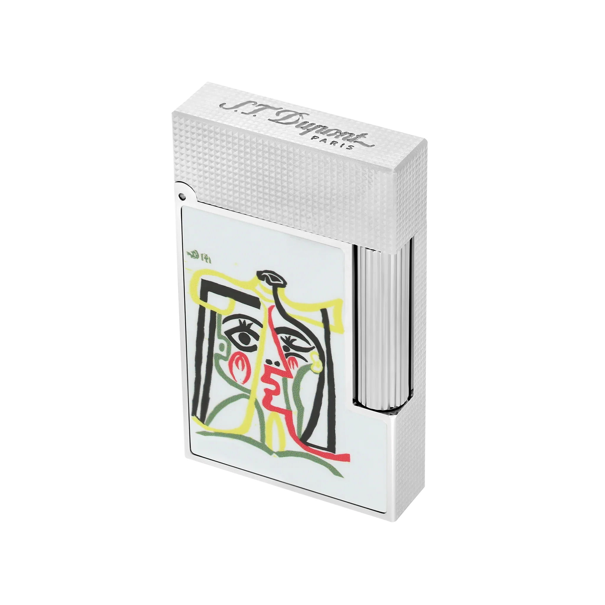 S.T. DUPONT LIGNE 2 PICASSO WHITE LIGHTER/BRIQUET C16001