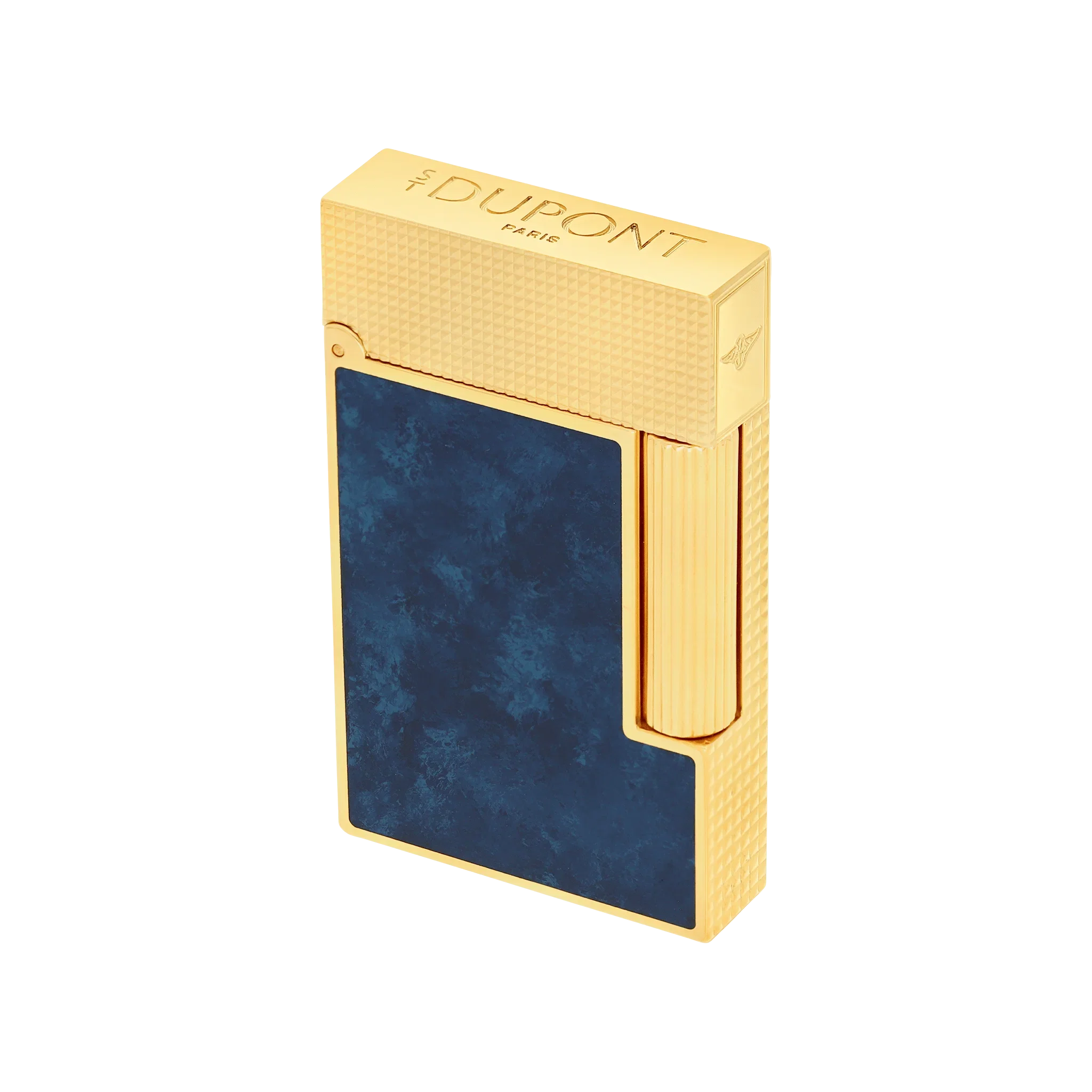 S.T. Dupont Ligne 2 Cling Popote Blue Lacquered Savoir-Faire Lighter/Briquet C16017CL