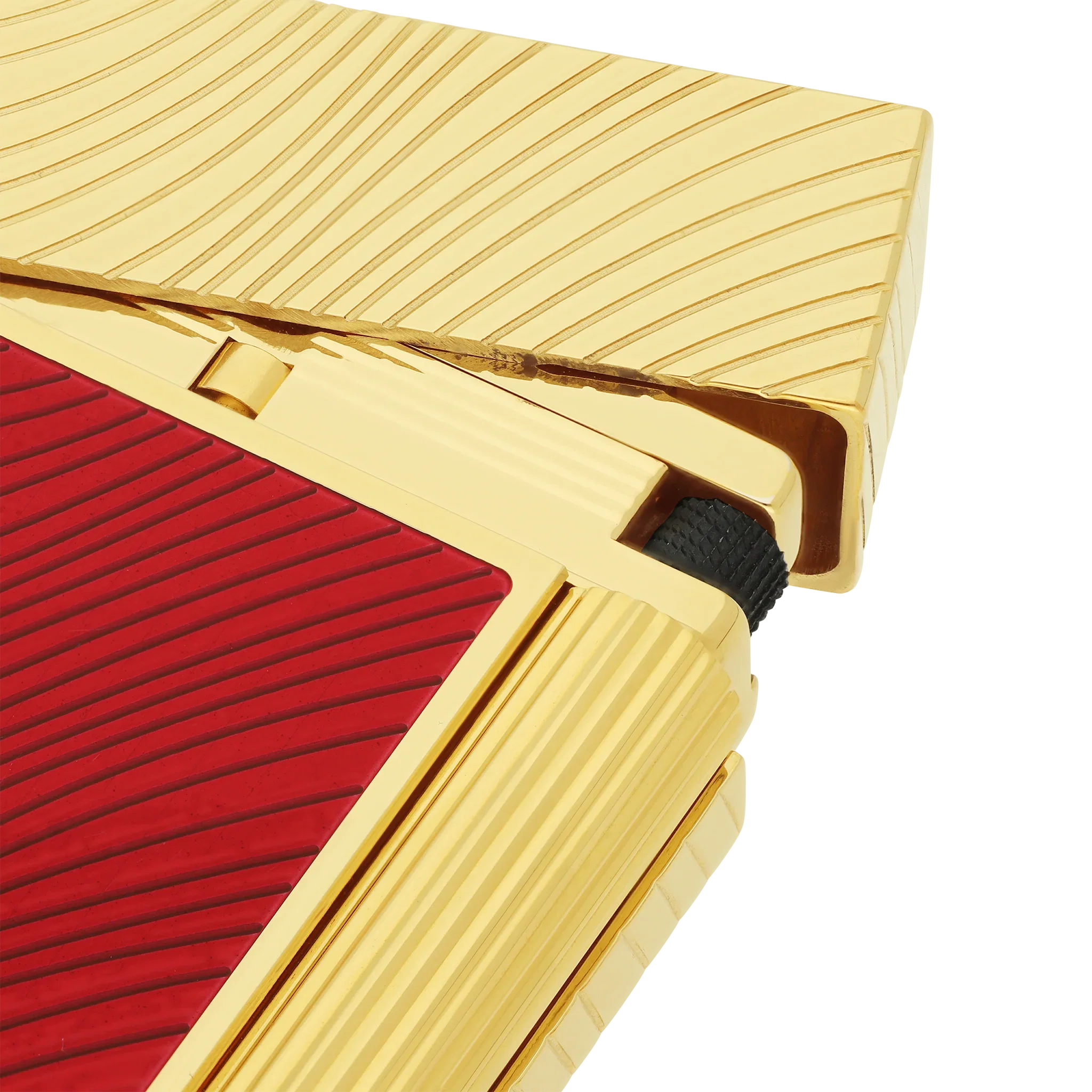 S.T. DUPONT Ligne 2 Horse Mane Guilloche Red/YG Lighter/Briquet C16080CL
