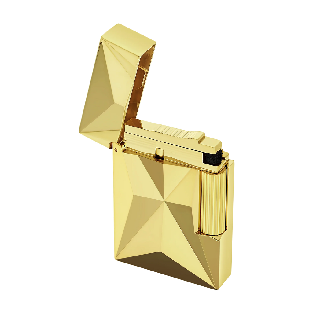 S.T. DUPONT Ligne 2 Small Fire X Gold Lighter/Briquet C18611